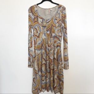 Anthropologie | Ric Rac Patterned Dress